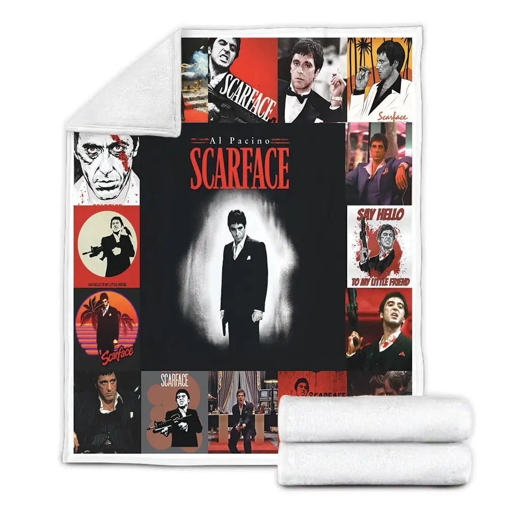Scarface Fleece Blanket Gift For Wife Husband