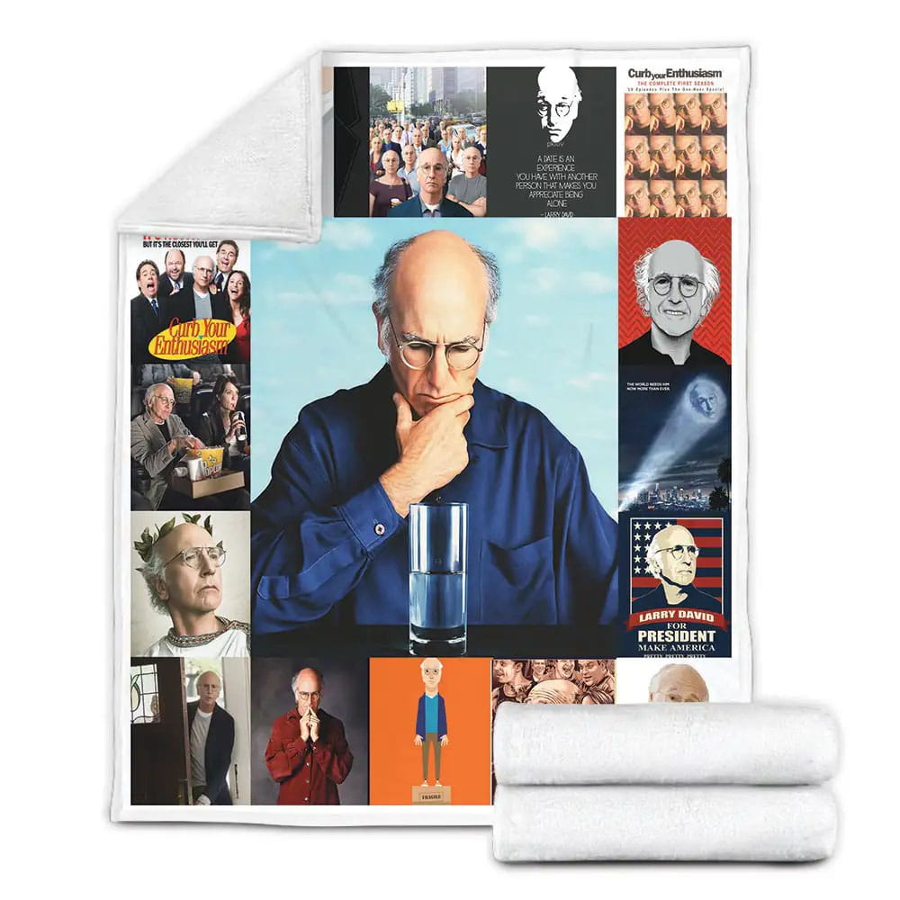 Curb Your Enthusiasm Fleece Blanket Gift For Mothers Day Fathers Day