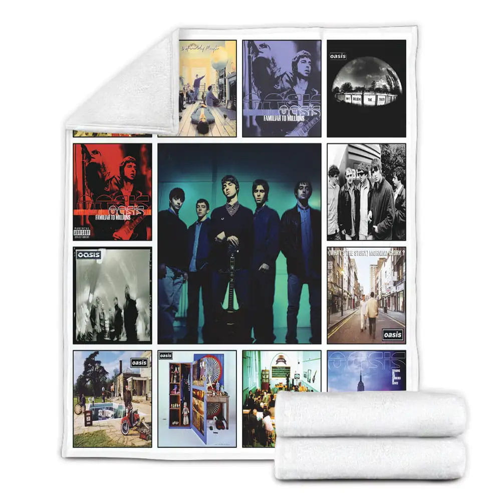 Oasis Fleece Blanket Gift For Birthday Halloween Christmas