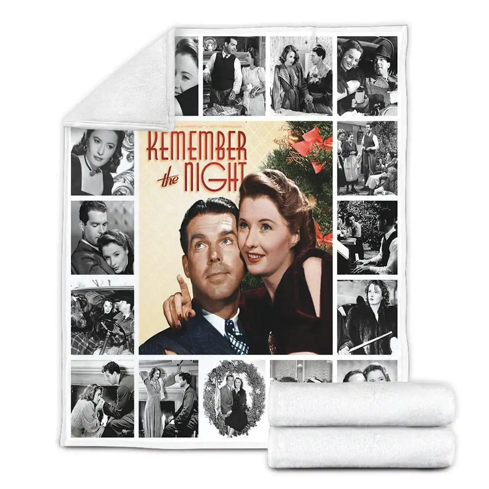 Remember the Night Fleece Blanket Gift For Wife Husband