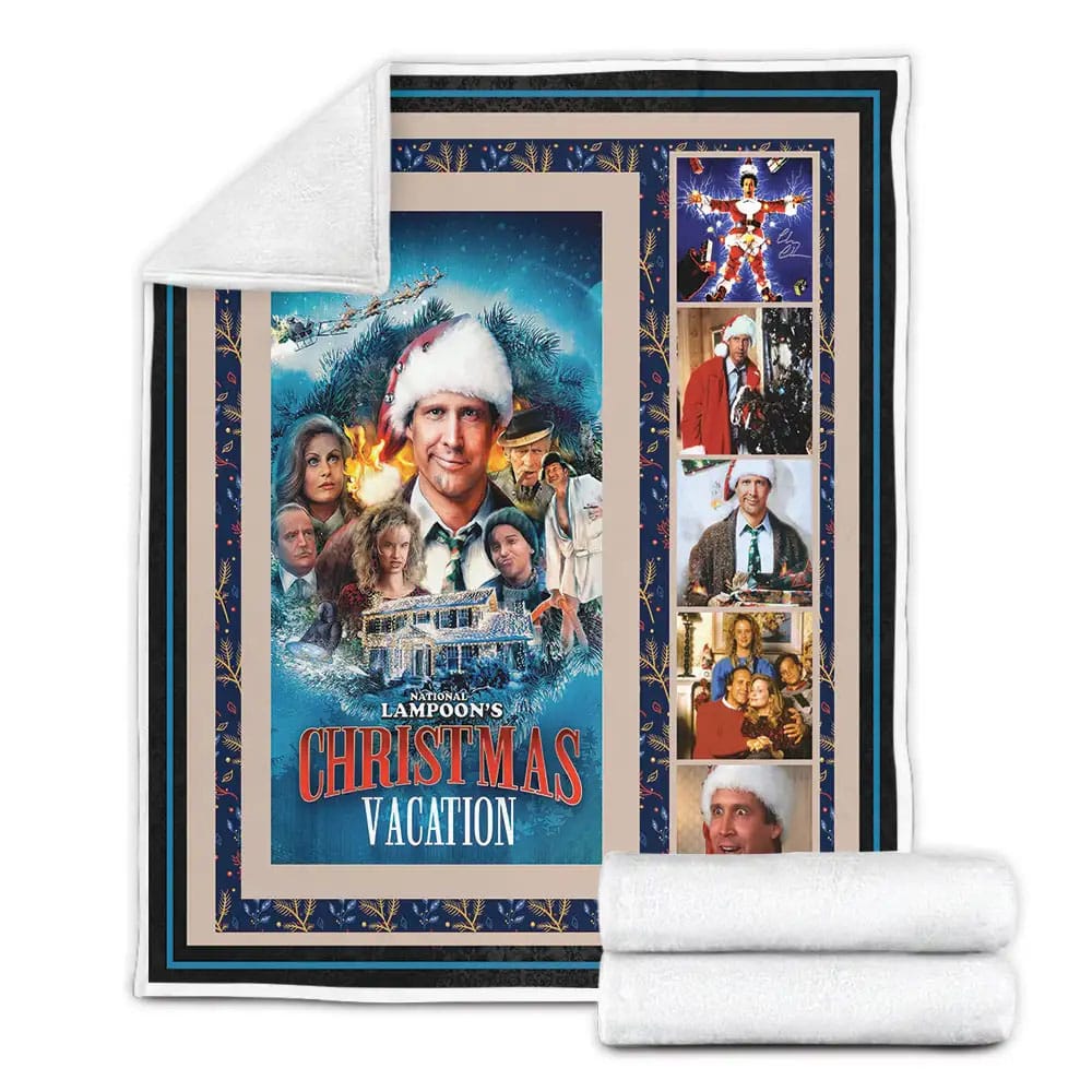 National Lampoons Christmas Vacation Fleece Blanket Gift For Birthday Halloween Christmas