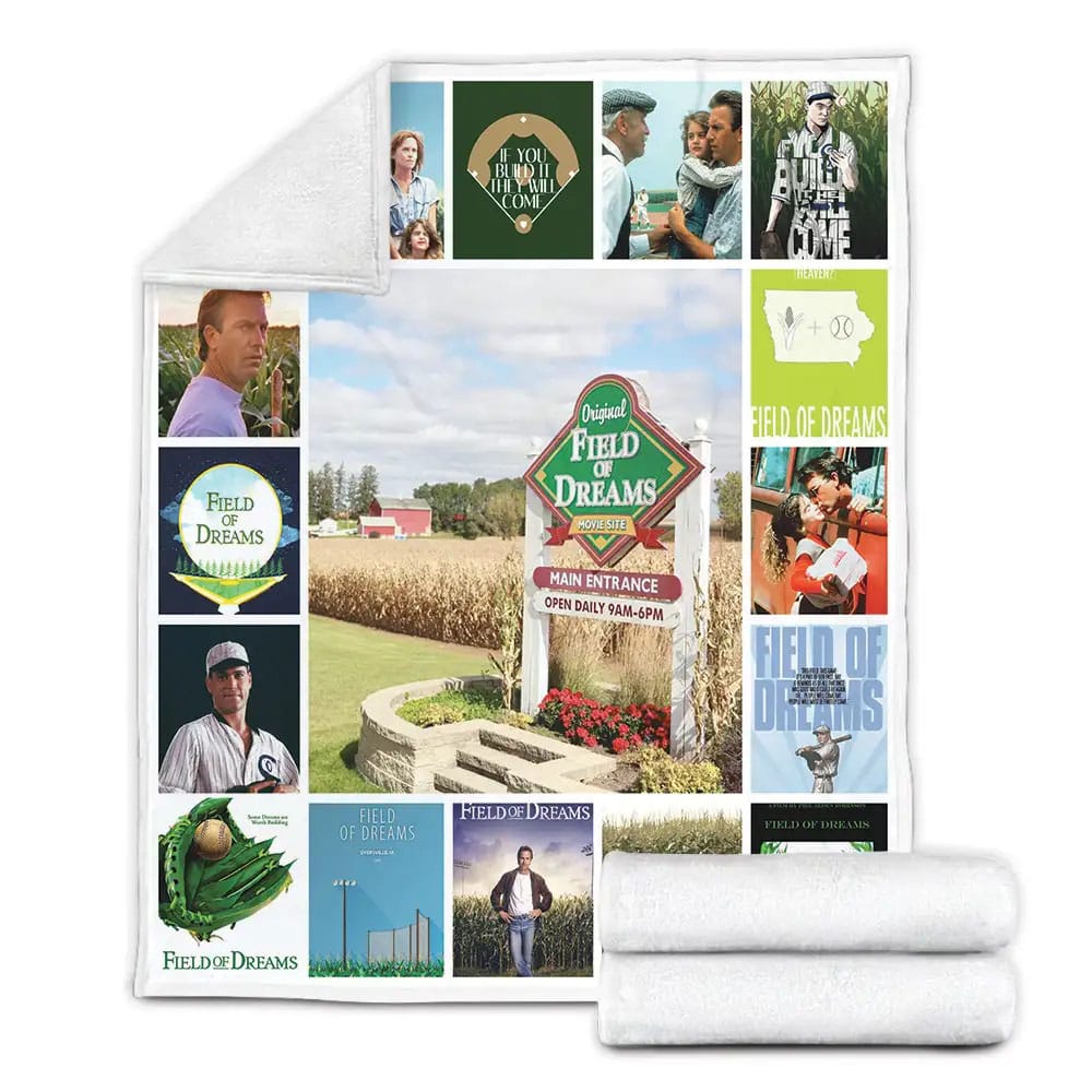 Field of Dreams Fleece Blanket Gift For Mothers Day Fathers Day
