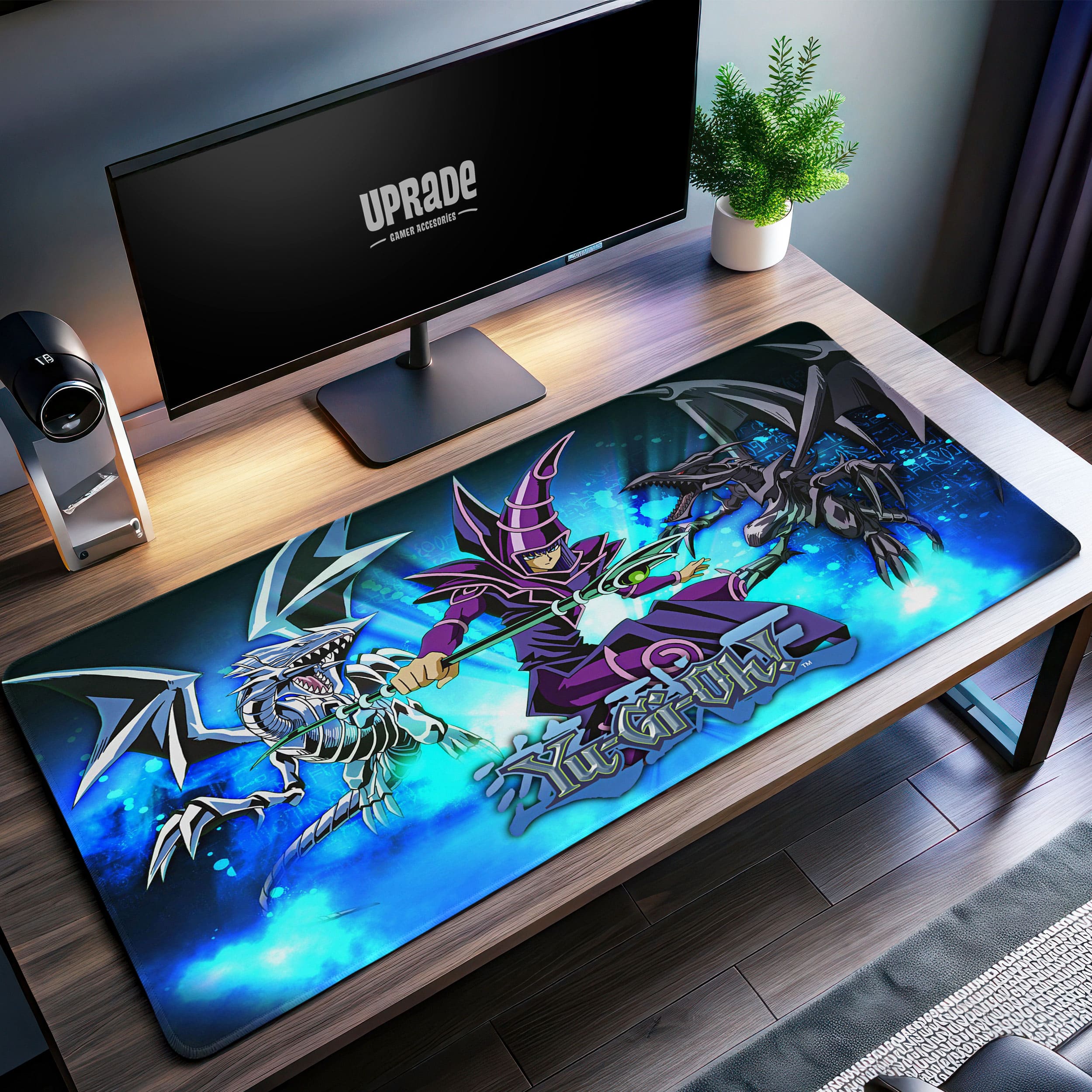 Allleftout Dark Magician Battle Desk Mat, Yugioh Mouse Pad