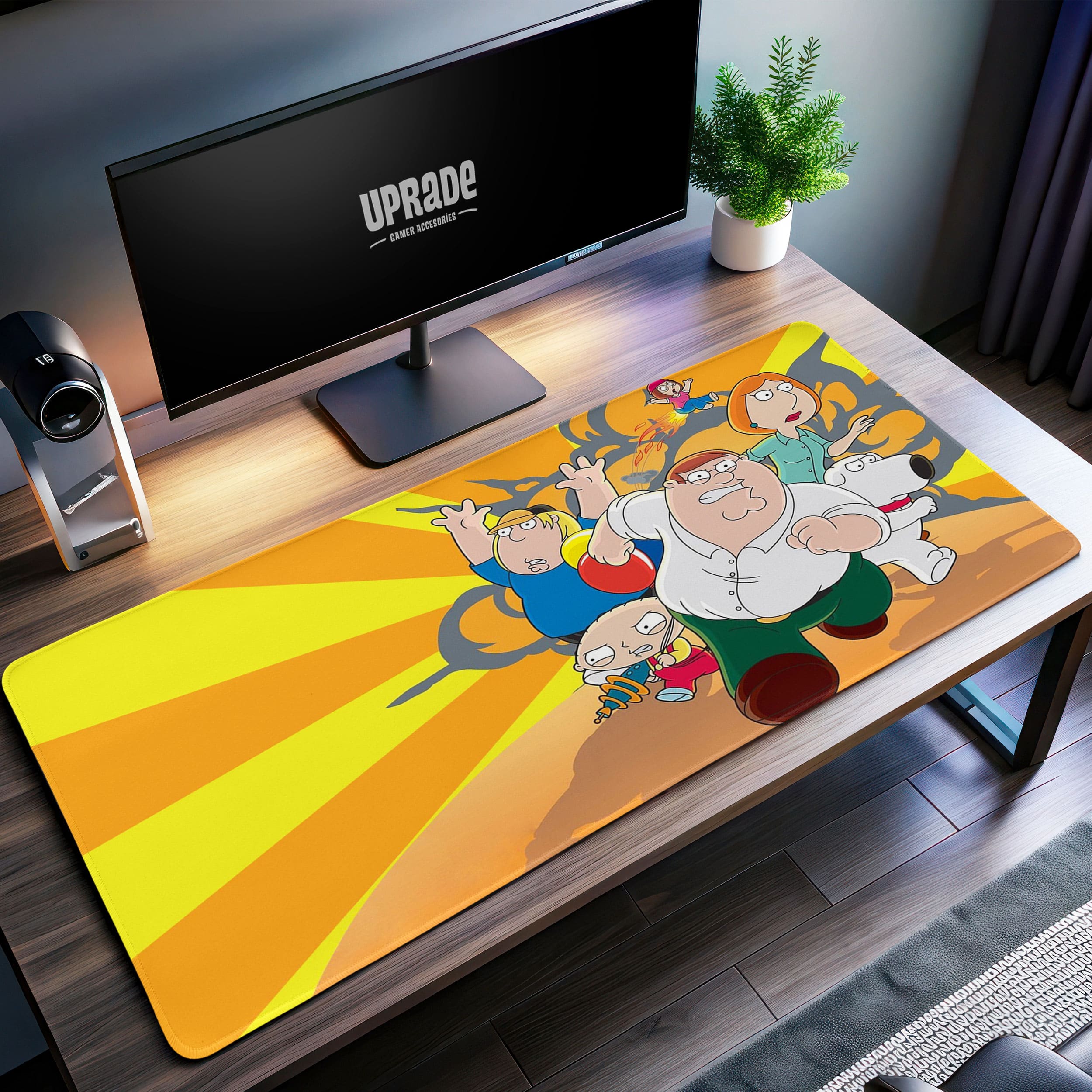 Allleftout Family Guy Griffin Family Desk Mat, Comedy Mouse Pad