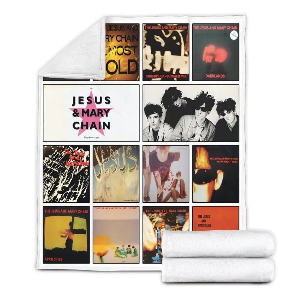 The Jesus and Mary Chain Fleece Blanket Gift For Birthday Halloween Christmas