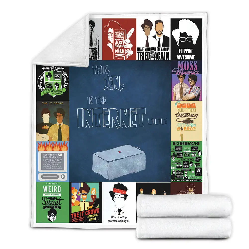 The IT Crowd Fleece Blanket Gift For Wife Husband