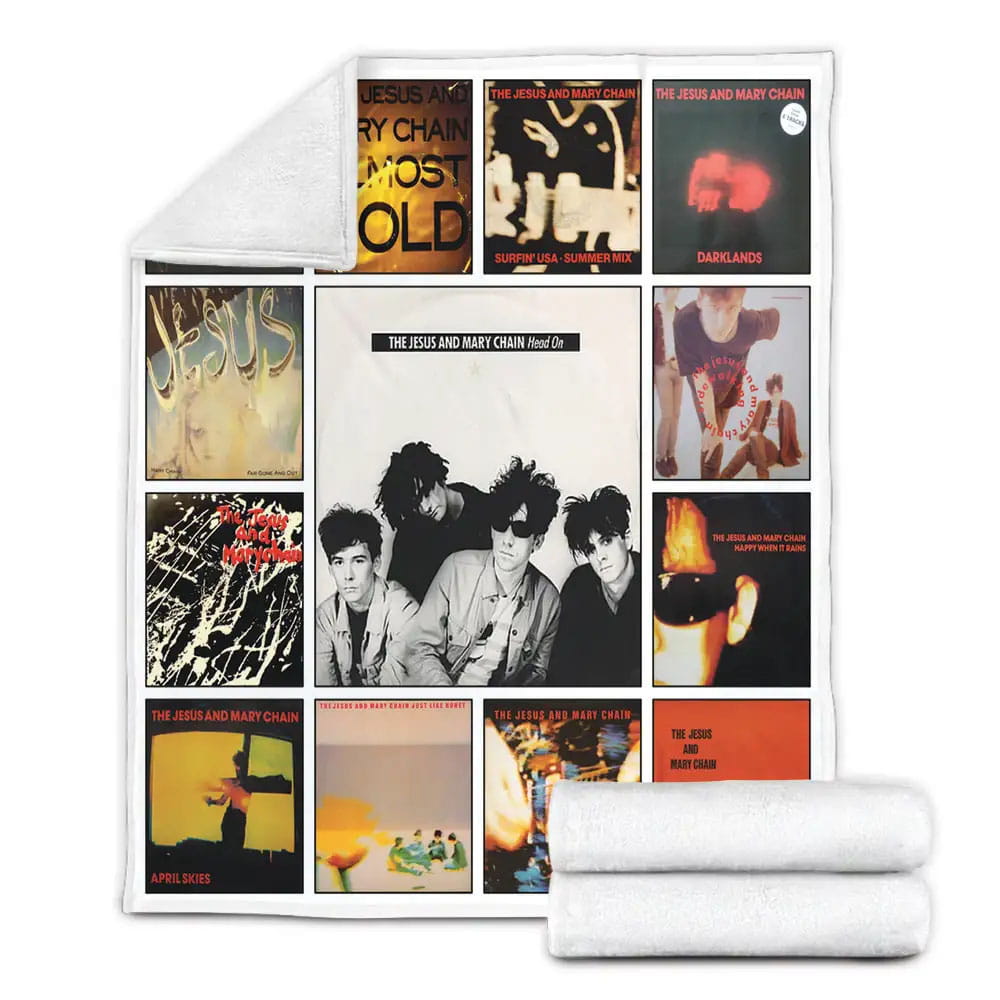 The Jesus and Mary Chain Fleece Blanket Gift For Wife Husband