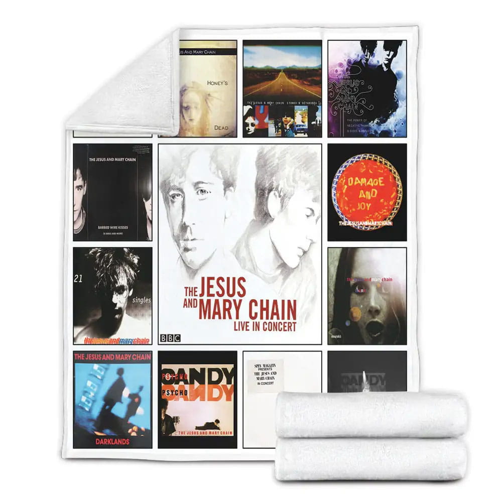The Jesus and Mary Chain Fleece Blanket Gift For Mothers Day Fathers Day