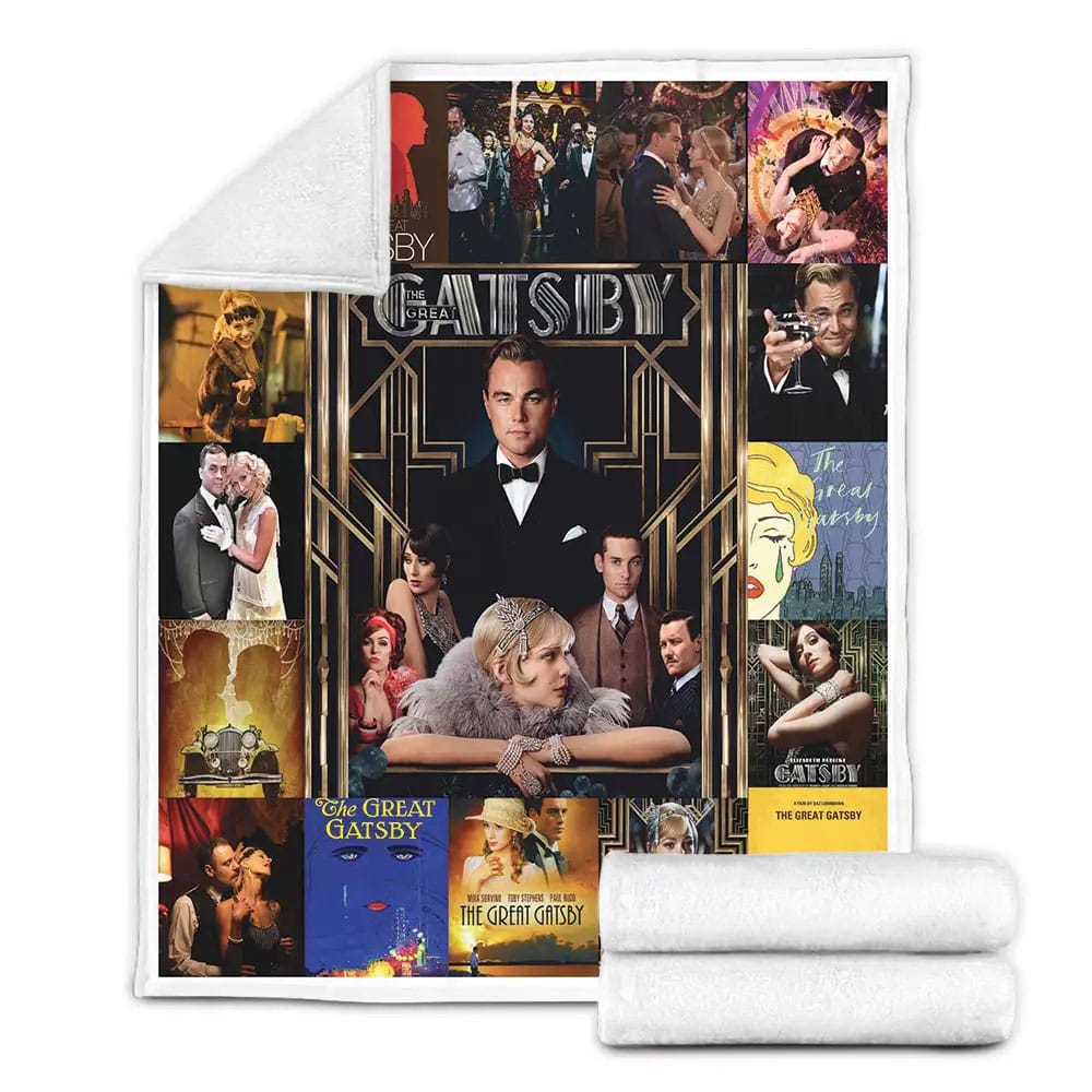 The Great Gatsby Fleece Blanket Gift For Mothers Day Fathers Day