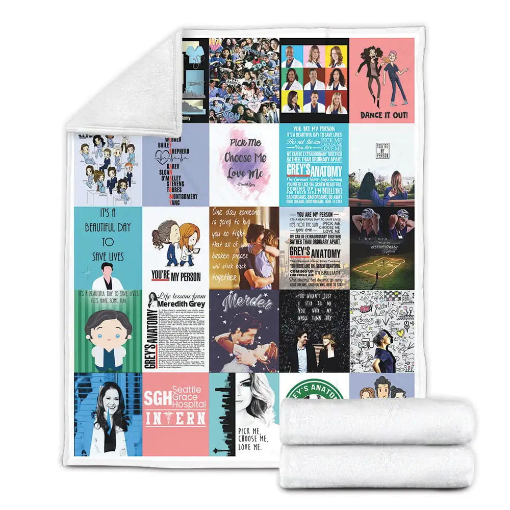 Greys Anatomy Fleece Blanket Gift For Besties