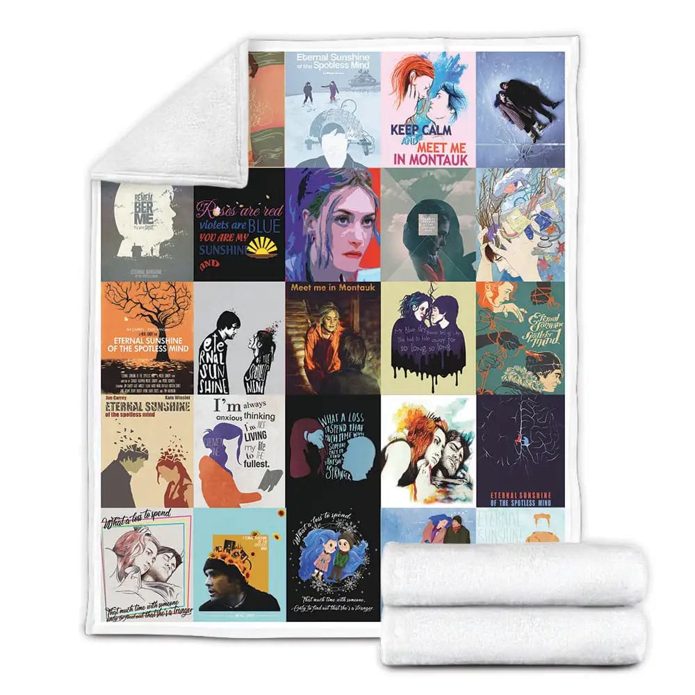 Eternal Sunshine of the Spotless Mind Fleece Blanket Gift For Mothers Day Fathers Day