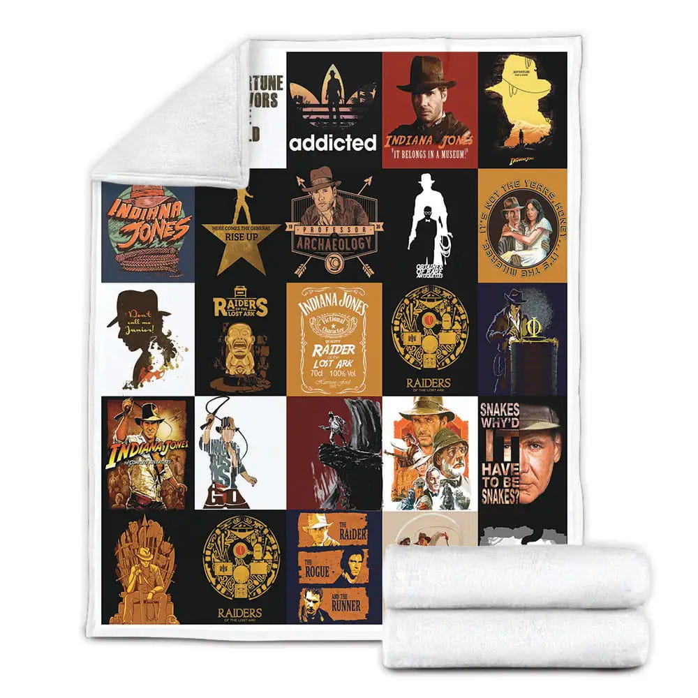 Indiana Jones Fleece Blanket Gift For Besties