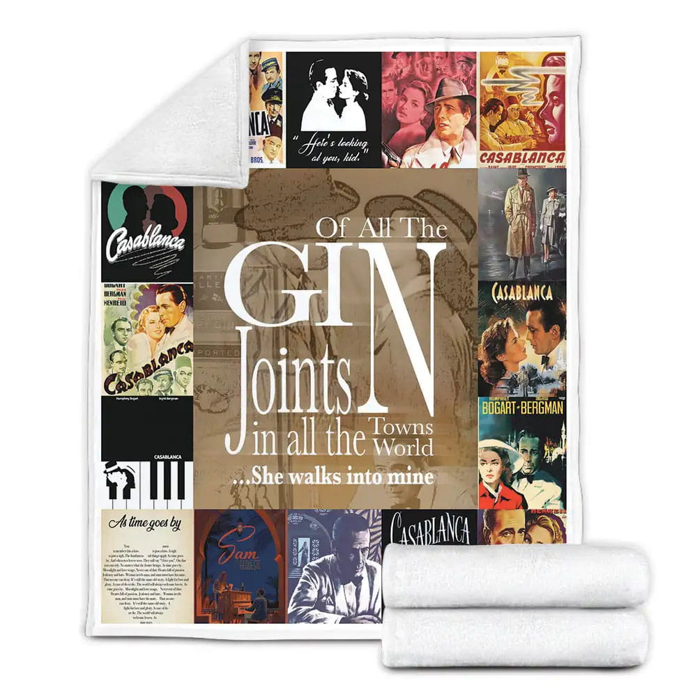 Casablanca Fleece Blanket 