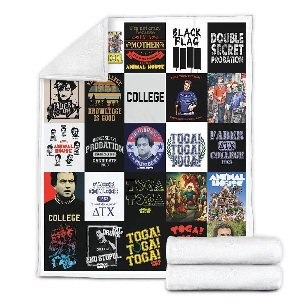 National Lampoons Animal House Fleece Blanket Gift For Besties
