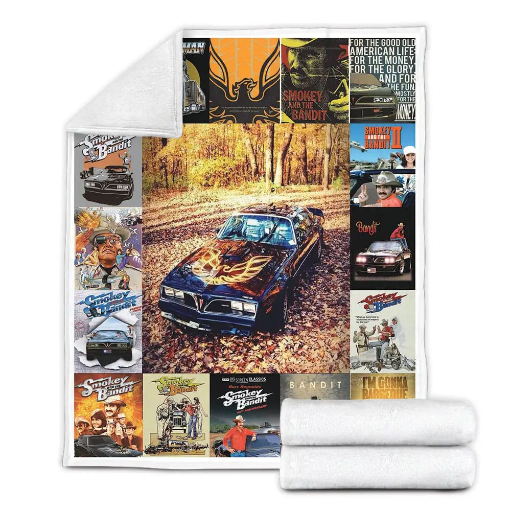 Smokey and the Bandits Fleece Blanket Gift For Wife Husband