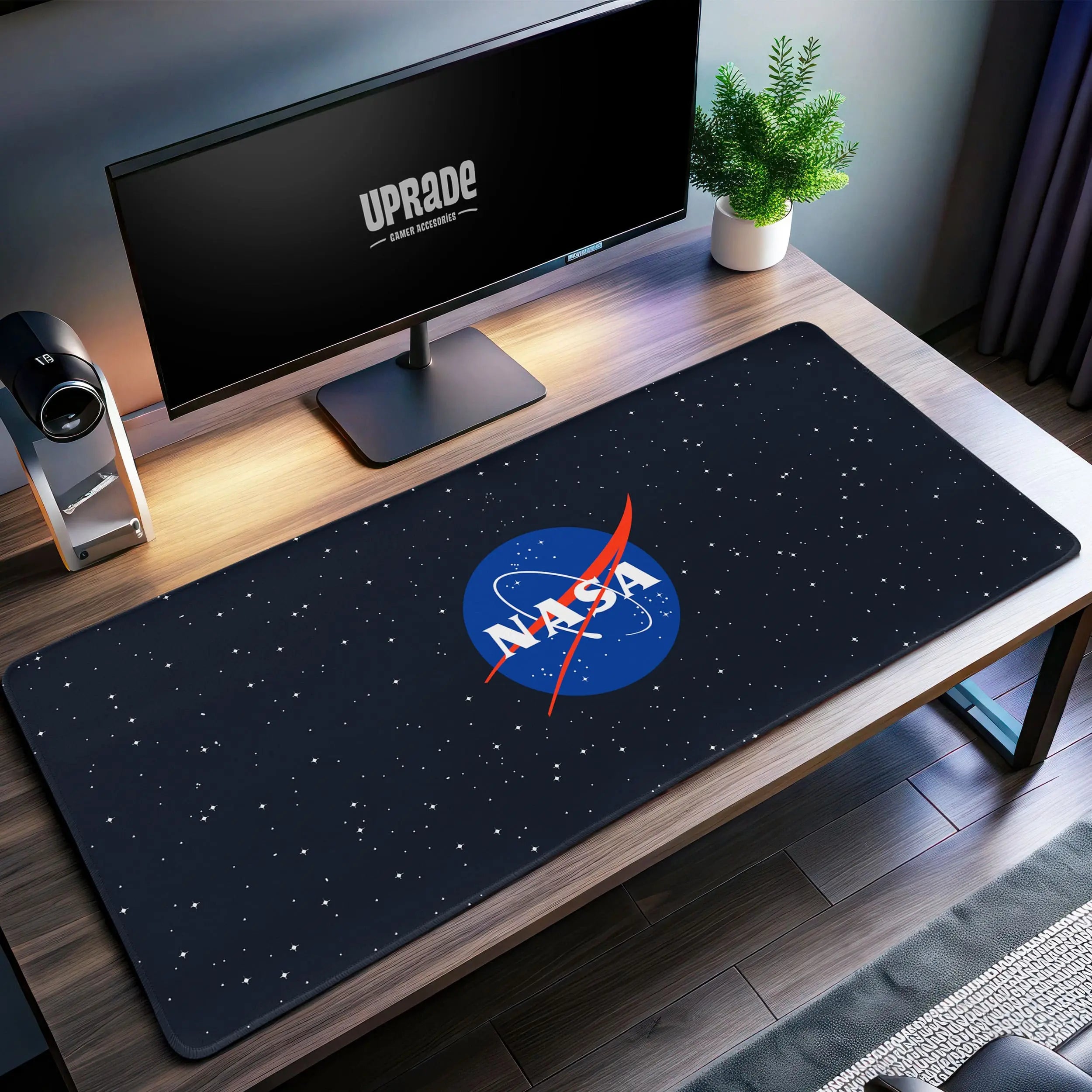 Allleftout Nasa Logo Desk Mat, Outer Space Mouse Pad