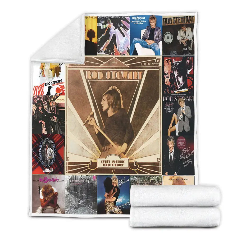 Rod Stewart Fleece Blanket Gift For Birthday Halloween Christmas