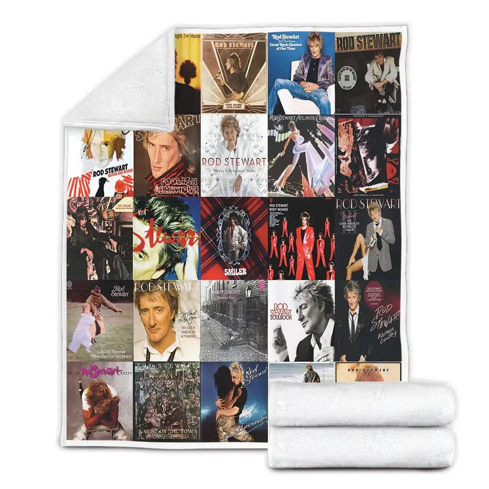 Rod Stewart Fleece Blanket Gift For Mothers Day Fathers Day