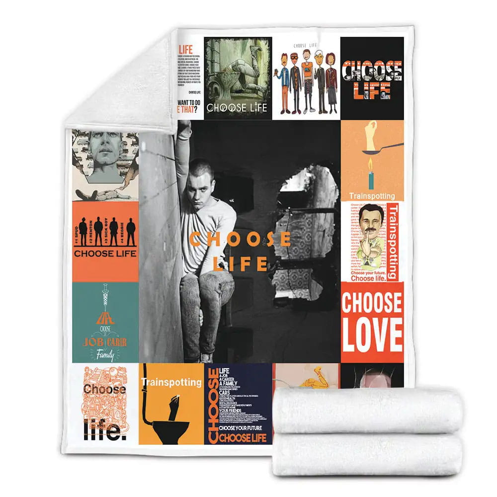 Trainspotting Fleece Blanket Gift For Mothers Day Fathers Day