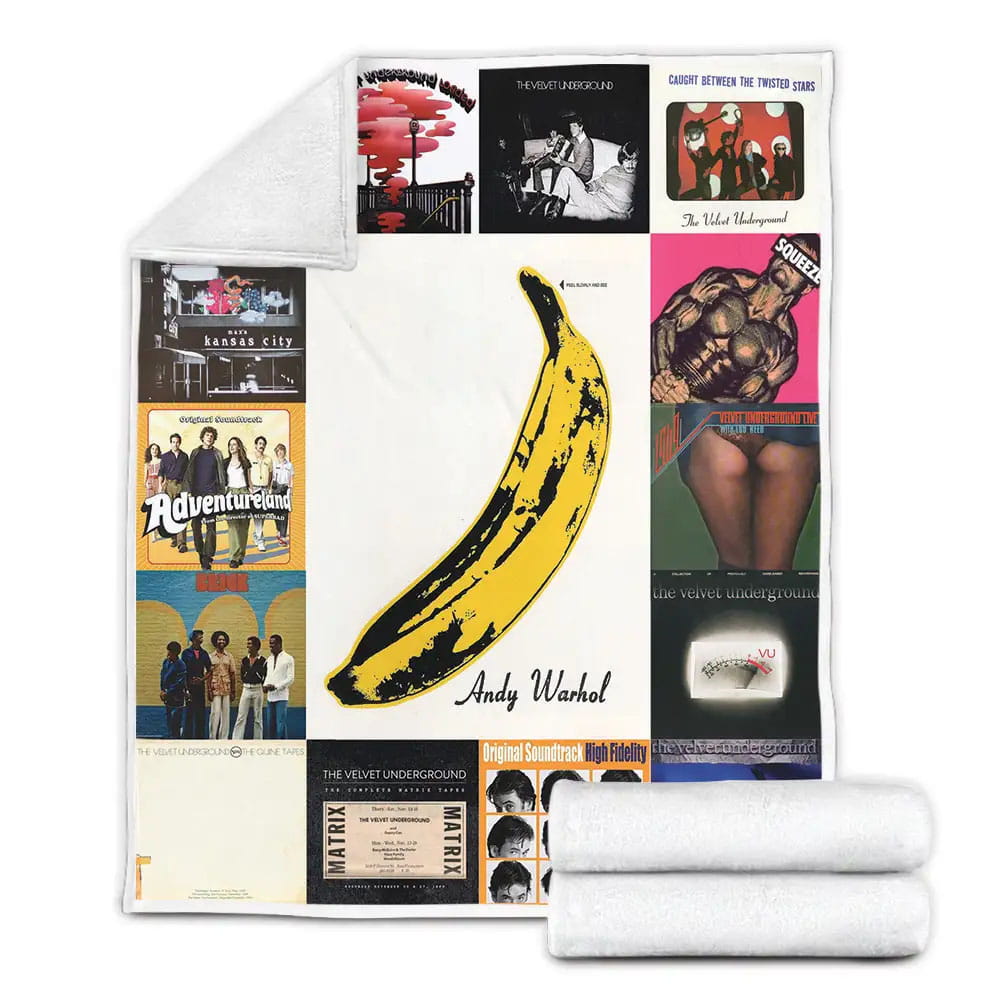 The Velvet Underground Fleece Blanket Gift For Birthday Halloween Christmas