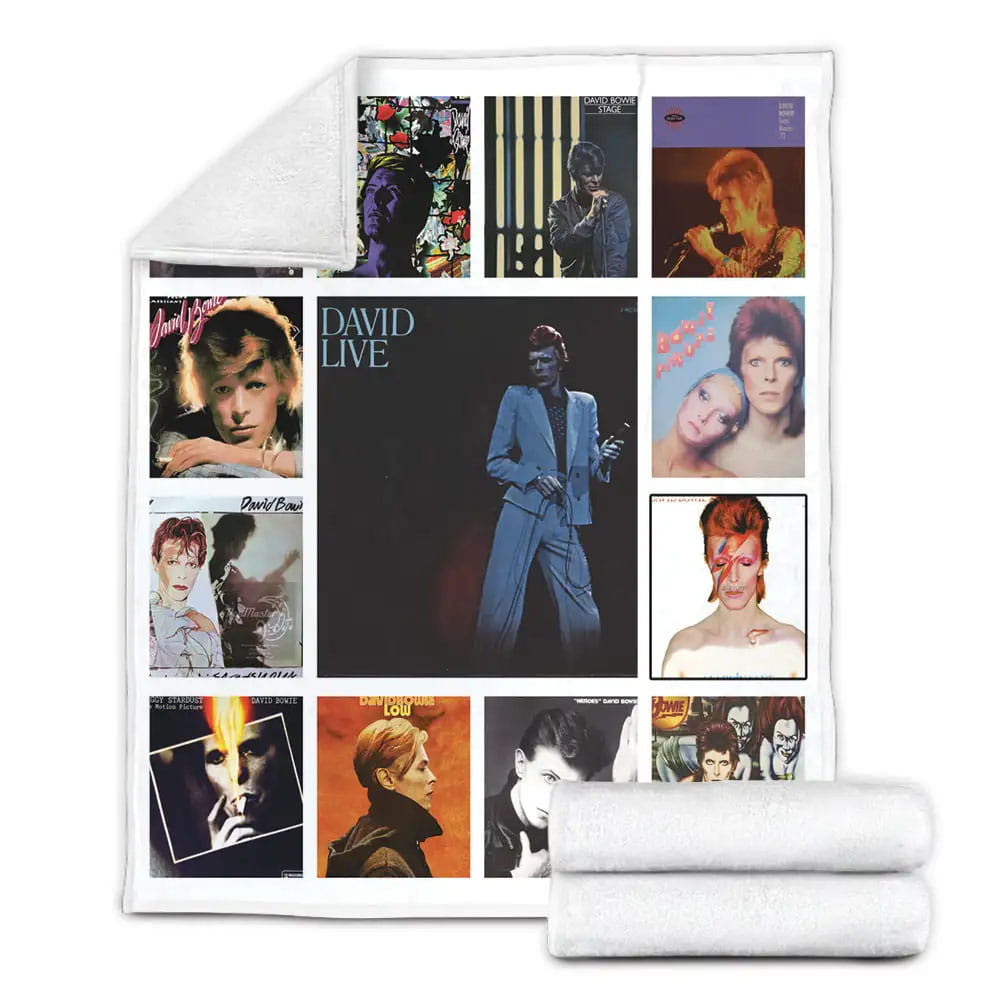 David Bowie Fleece Blanket Gift For Wife Husband