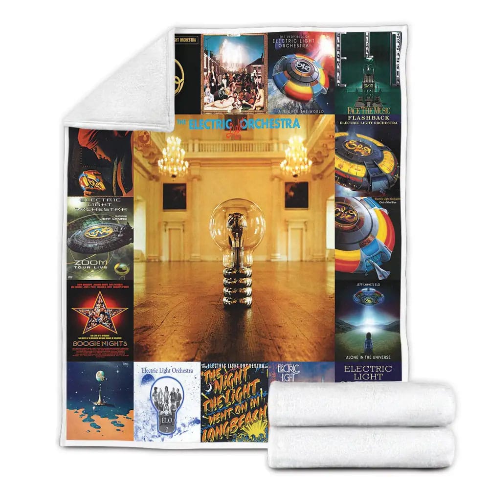 Electric Light Orchestra Fleece Blanket Gift For Mothers Day Fathers Day
