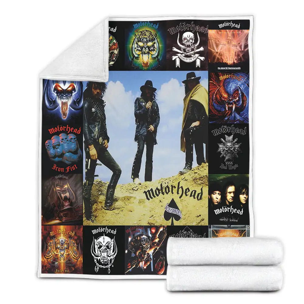 Motorhead Fleece Blanket Gift For Birthday Halloween Christmas