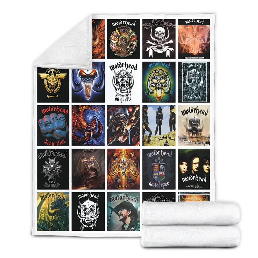 Motorhead Fleece Blanket Gift For Mothers Day Fathers Day