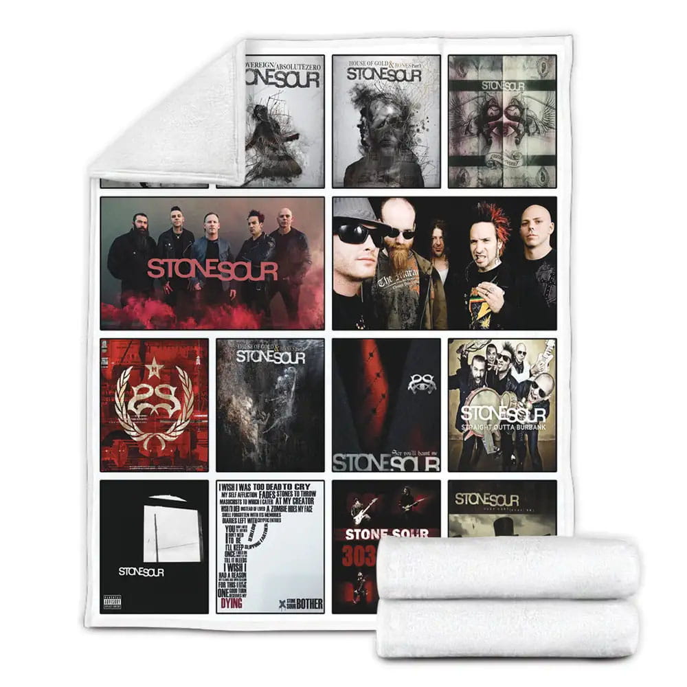 Stone Sour Fleece Blanket Gift For Wife Husband