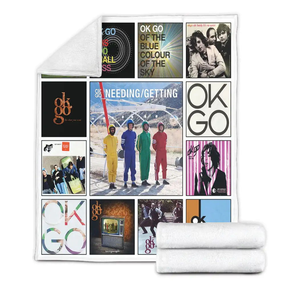 OK GO Fleece Blanket Gift For Mothers Day Fathers Day