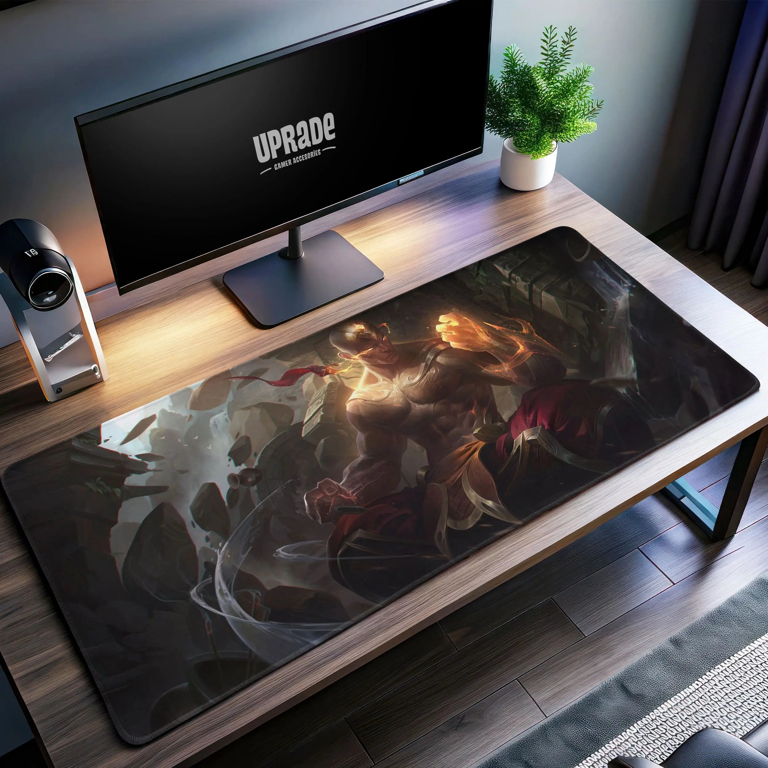 Allleftout Lee Sin Desk Mat, League Of Legends Mouse Pad