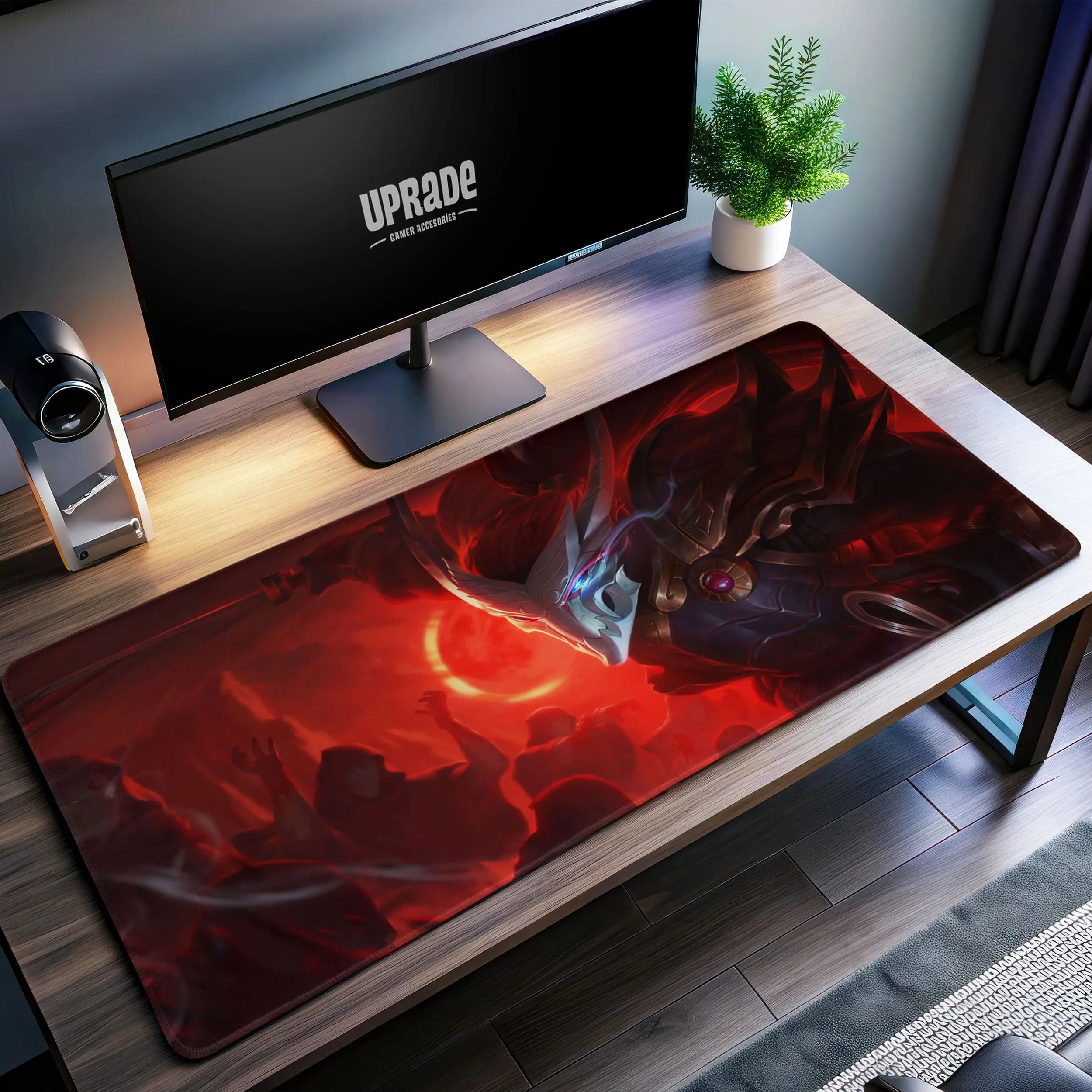 Allleftout Blood Moon Yasuo Desk Mat, League Of Legends Mouse Pad
