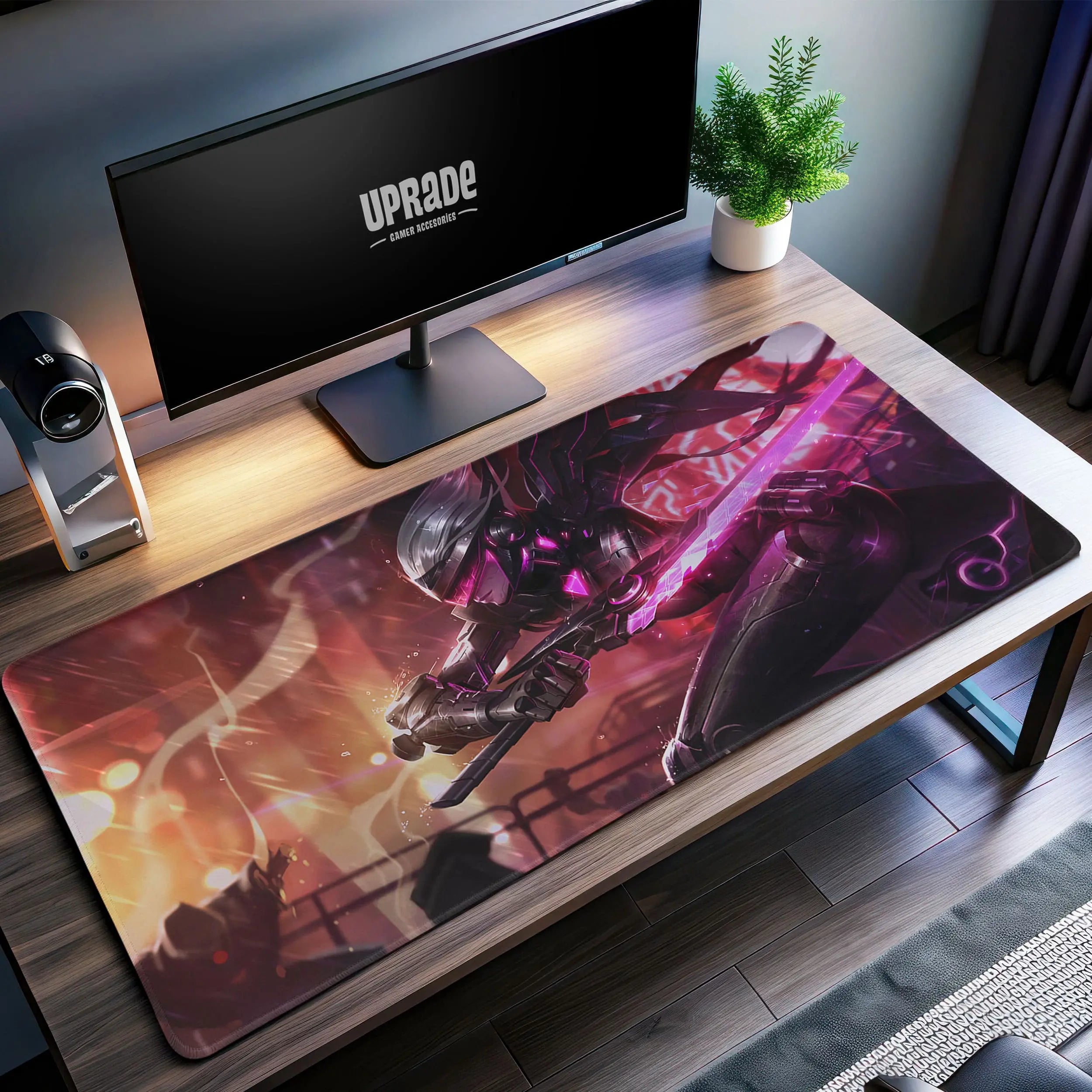 Allleftout Cybernetic Fiora Desk Mat, League Of Legends Mouse Pad