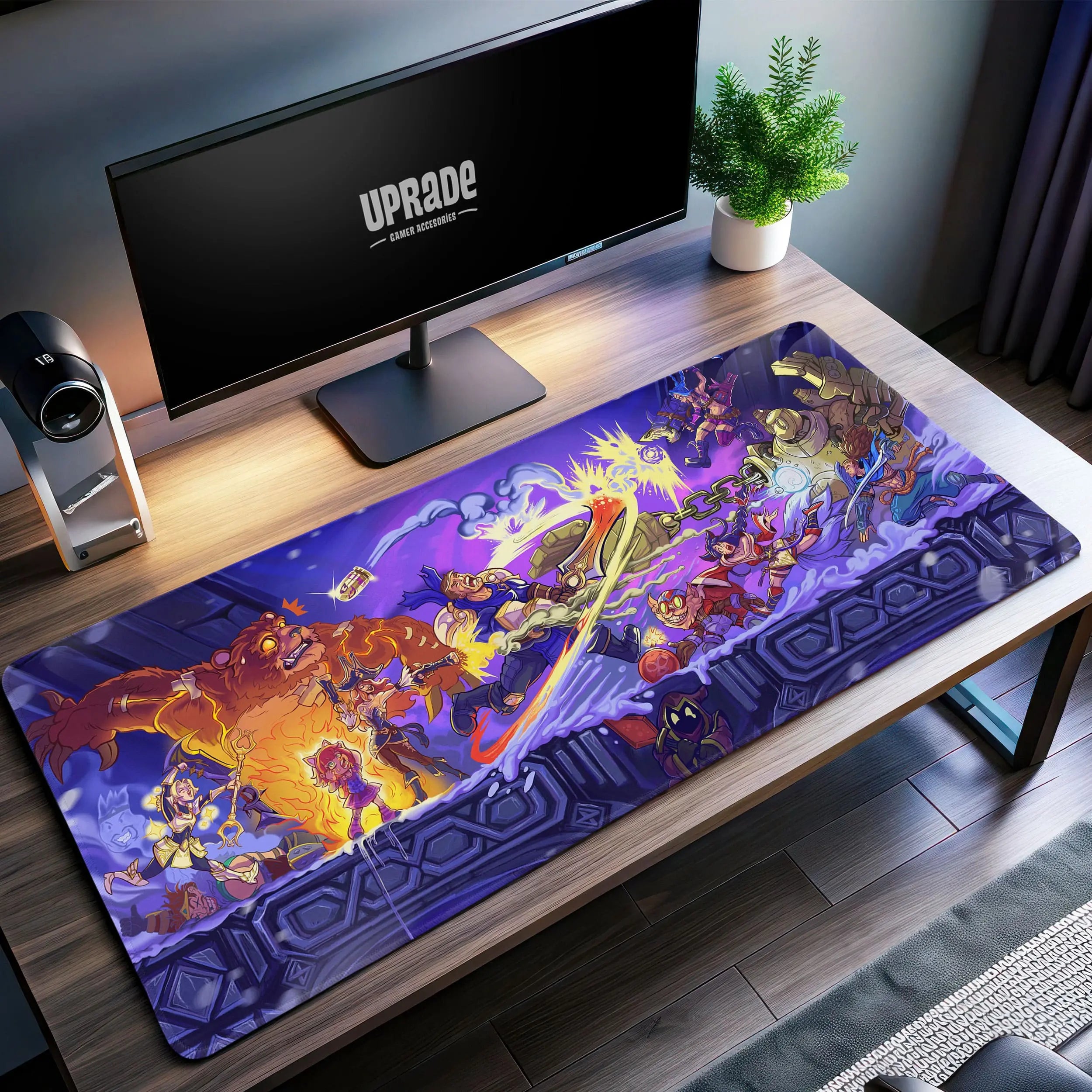Allleftout League Of Legends Battle Royale Desk Mat, Aram Chaos Mouse Pad