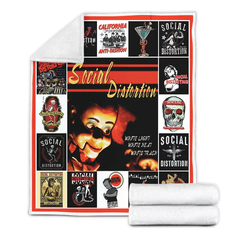 Social Distortion Albums Cover Poster Fleece Blanket Gift For Wife Husband