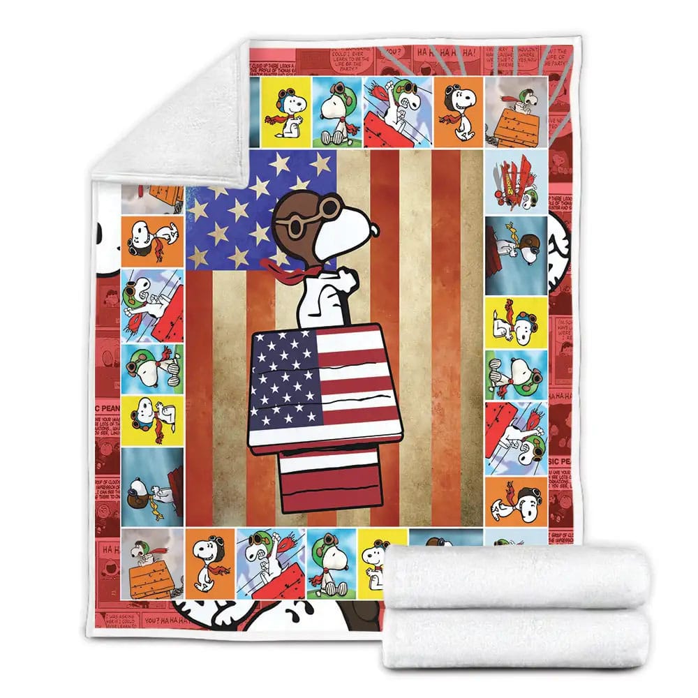 Snoopy Fleece Blanket 