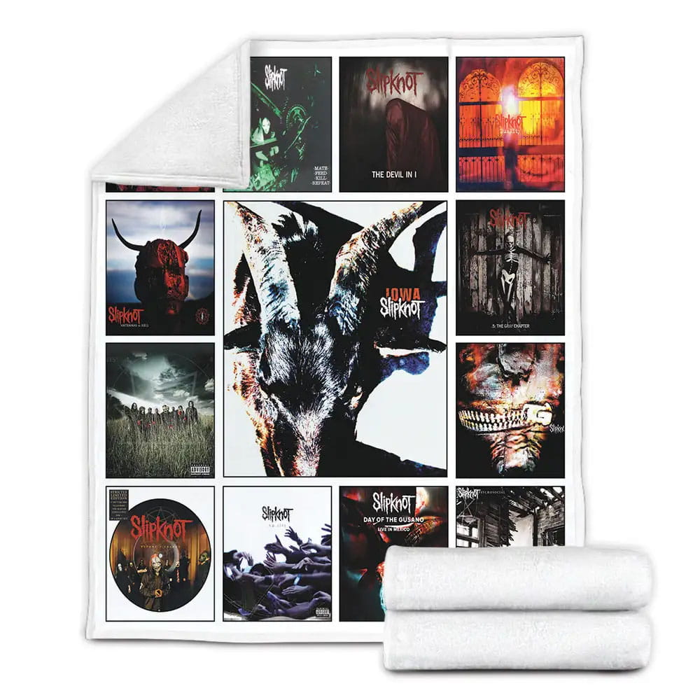 Slipknot Fleece Blanket Gift For Birthday Halloween Christmas