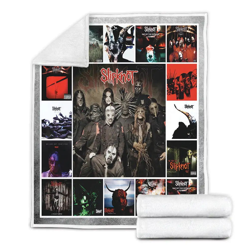 Slipknot Albums Cover Poster Fleece Blanket Gift For Besties