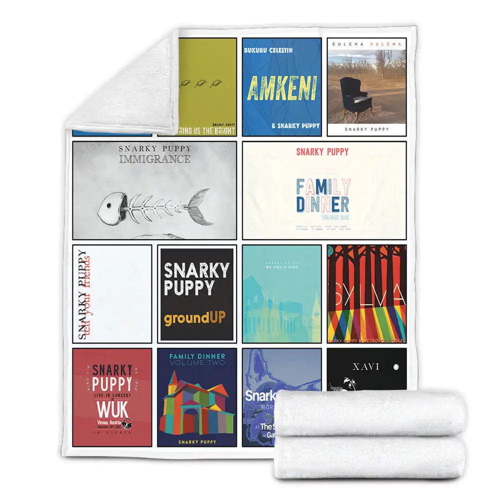 Snarky Puppy Fleece Blanket Gift For Mothers Day Fathers Day
