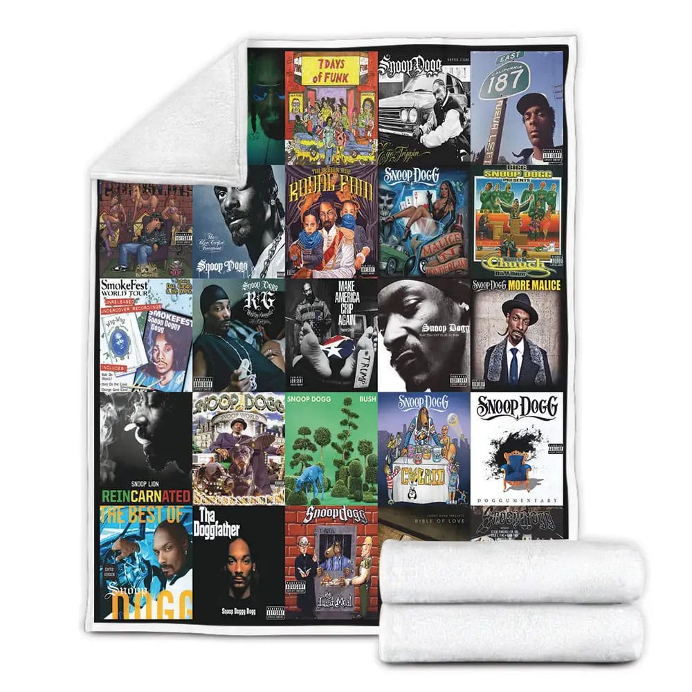 Snoop Dogg Fleece Blanket Gift For Birthday Halloween Christmas