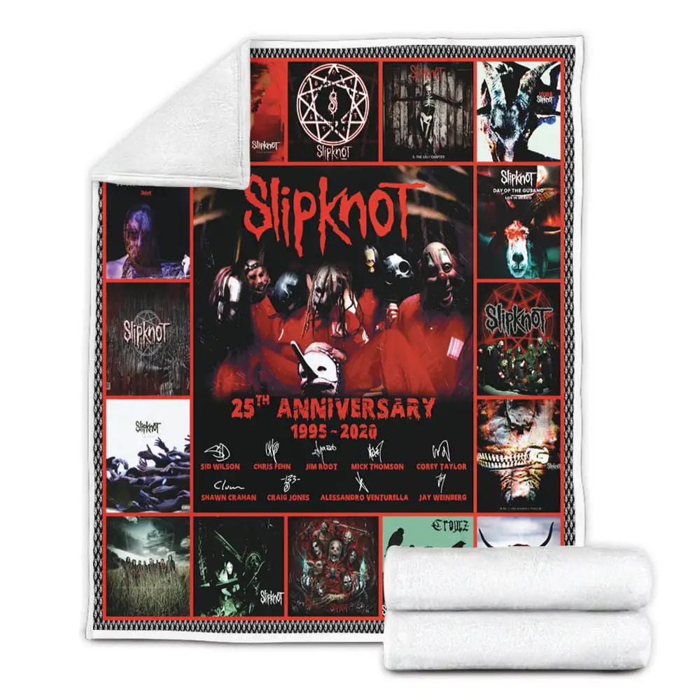 Slipknot Band Fleece Blanket Gift For Wife Husband
