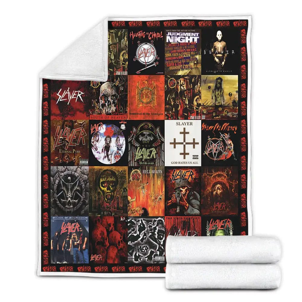 Slayer Albums Cover Poster Fleece Blanket 