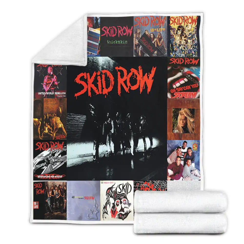 Skid Row Fleece Blanket Gift For Birthday Halloween Christmas