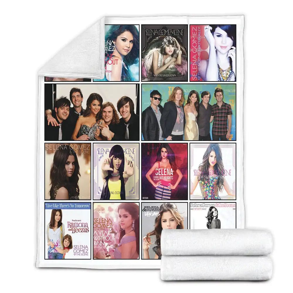 Selena Gomez The Scene Album Covers Fleece Blanket Gift For Besties