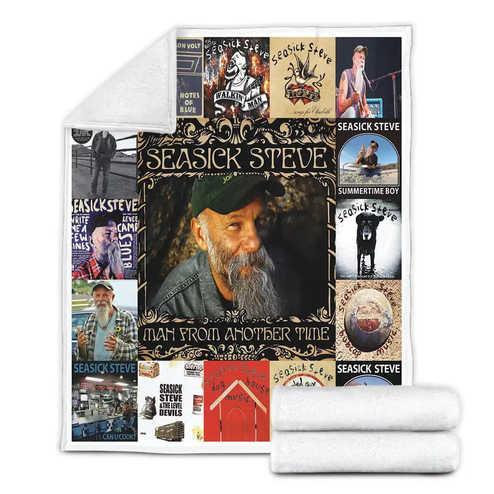 Seasick Steve Albums Fleece Blanket Gift For Mothers Day Fathers Day