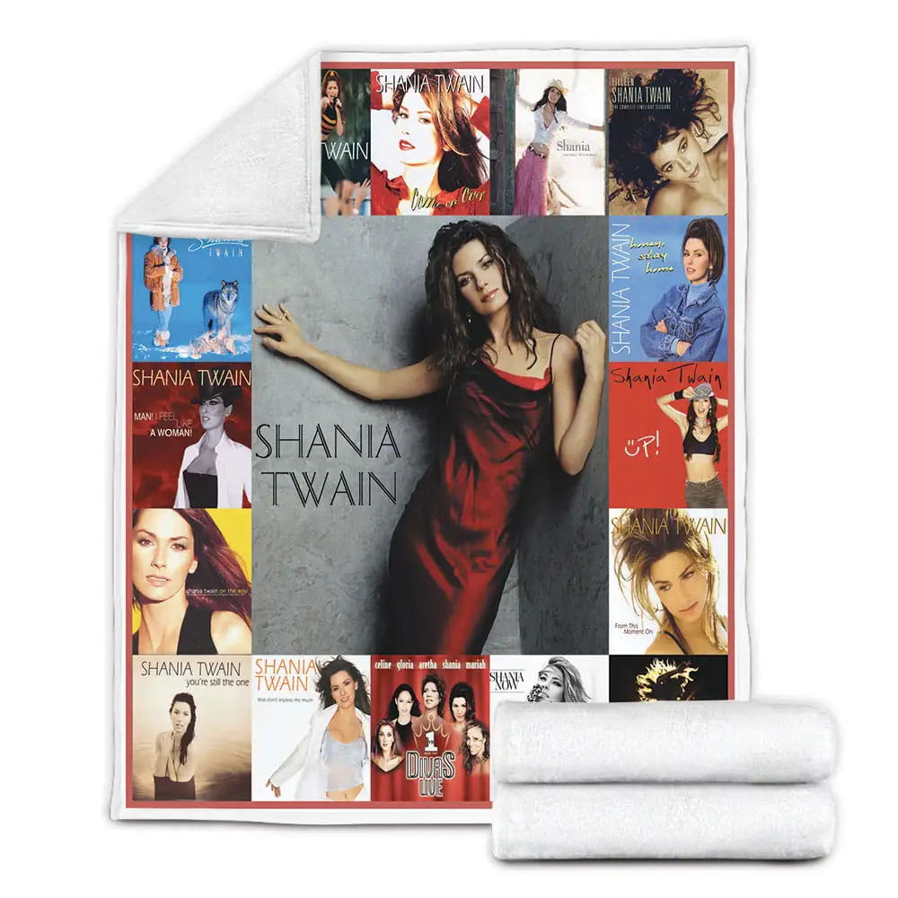 Shania Twain Fleece Blanket Gift For Wife Husband