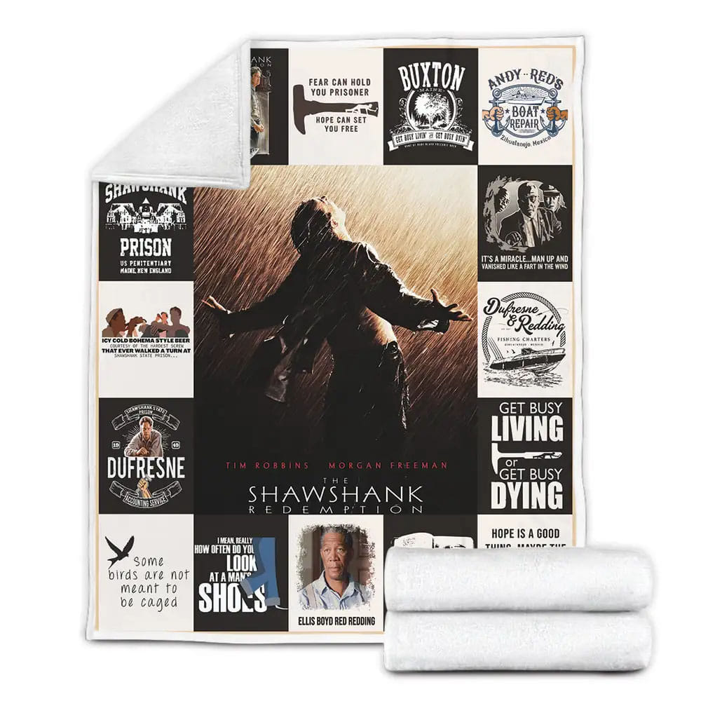 Shawshank Redemption Fleece Blanket Gift For Mothers Day Fathers Day