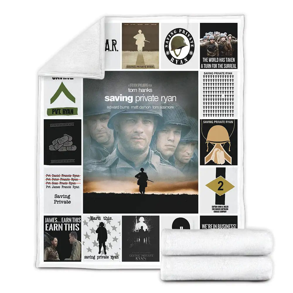 Saving Private Ryan Fleece Blanket Gift For Mothers Day Fathers Day