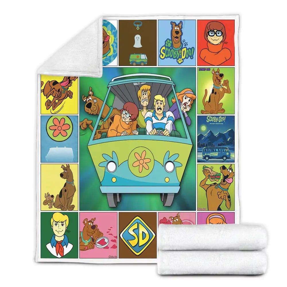 Scooby Doo Fleece Blanket Gift For Mothers Day Fathers Day
