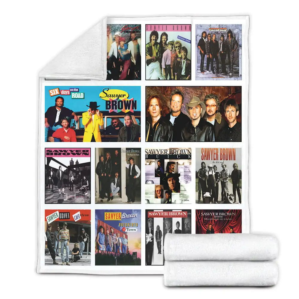 Sawyer Brown Album Covers Fleece Blanket Gift For Besties